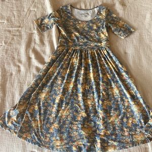 Latched mama cotton floral nursing dress
